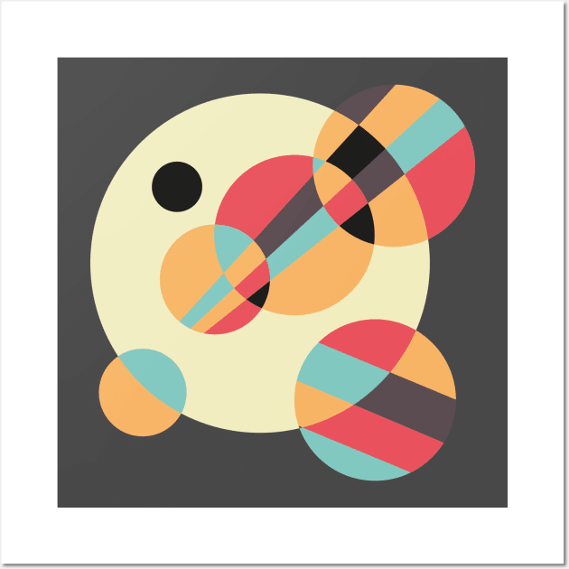 Abstract Circles Wall Art by n23tees